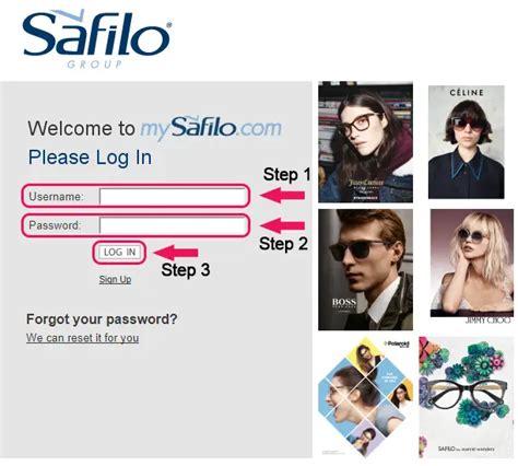 you and safilo login.